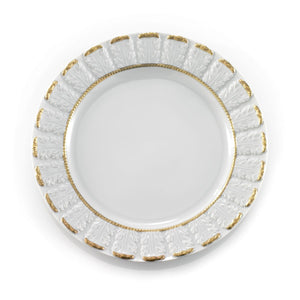 Queen Elizabeth White & Gold Dinner Plate