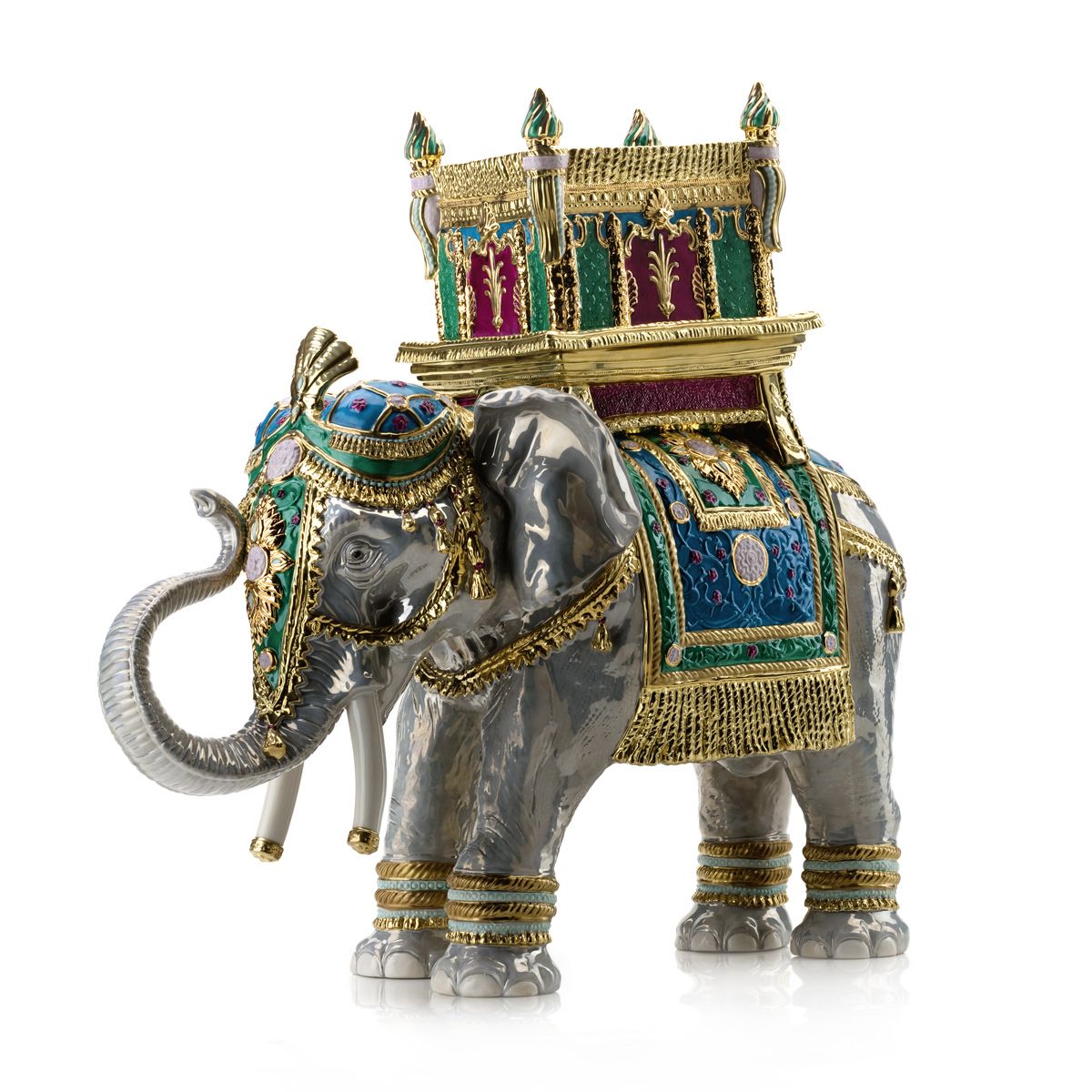 Happy Jaipur Elephant - Limited Edition 108 Pcs - Blue & Green