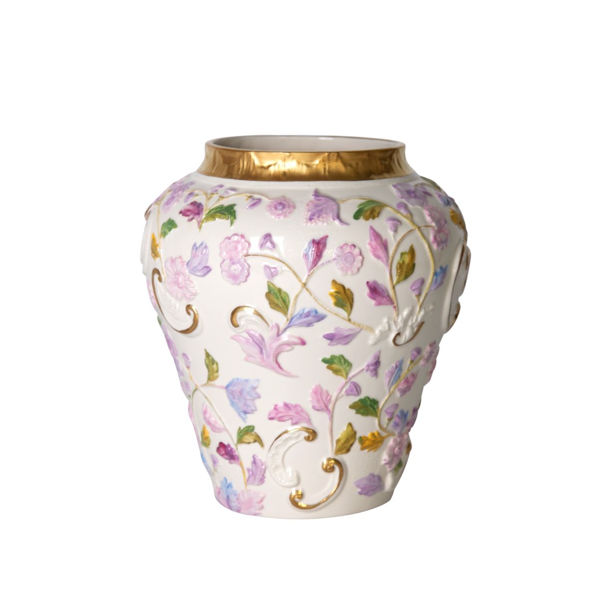 Taormina Small Vase - Multicolor &amp; Gold 
