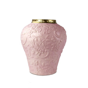 Taormina Small Vase - Pink & Gold