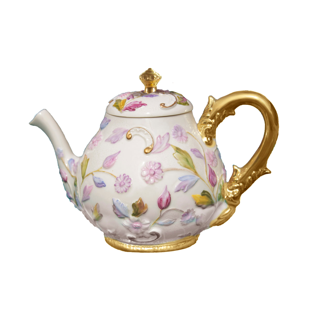 Taormina Multicolor &amp; Gold Tea Pot 