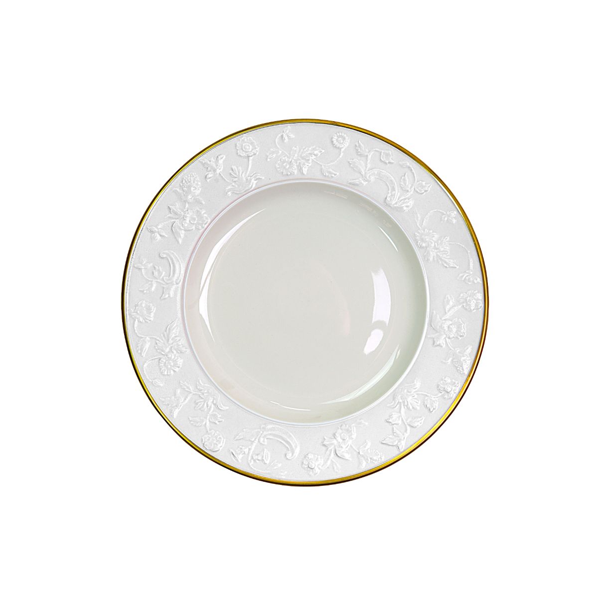 Taormina White &amp; Gold Bread &amp; Butter Plate 