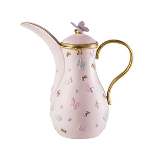 Butterfly Pastel Pink Dallah Thermos 0.5 Litre