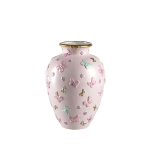 Butterfly Small Vase - Pink