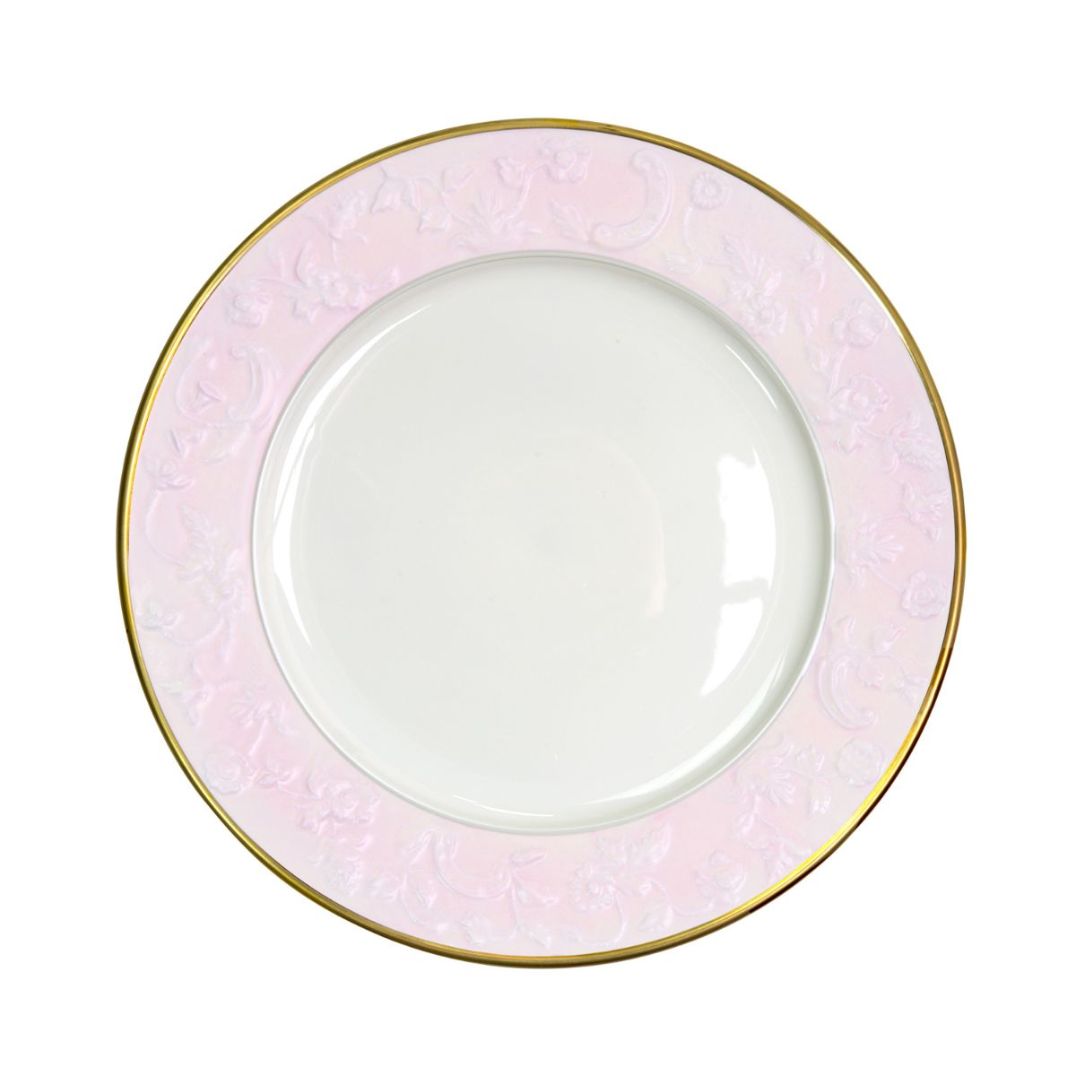 Taormina Pink &amp; Gold Lay Plate 