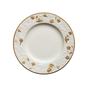Taormina White & Gold Dessert Plate
