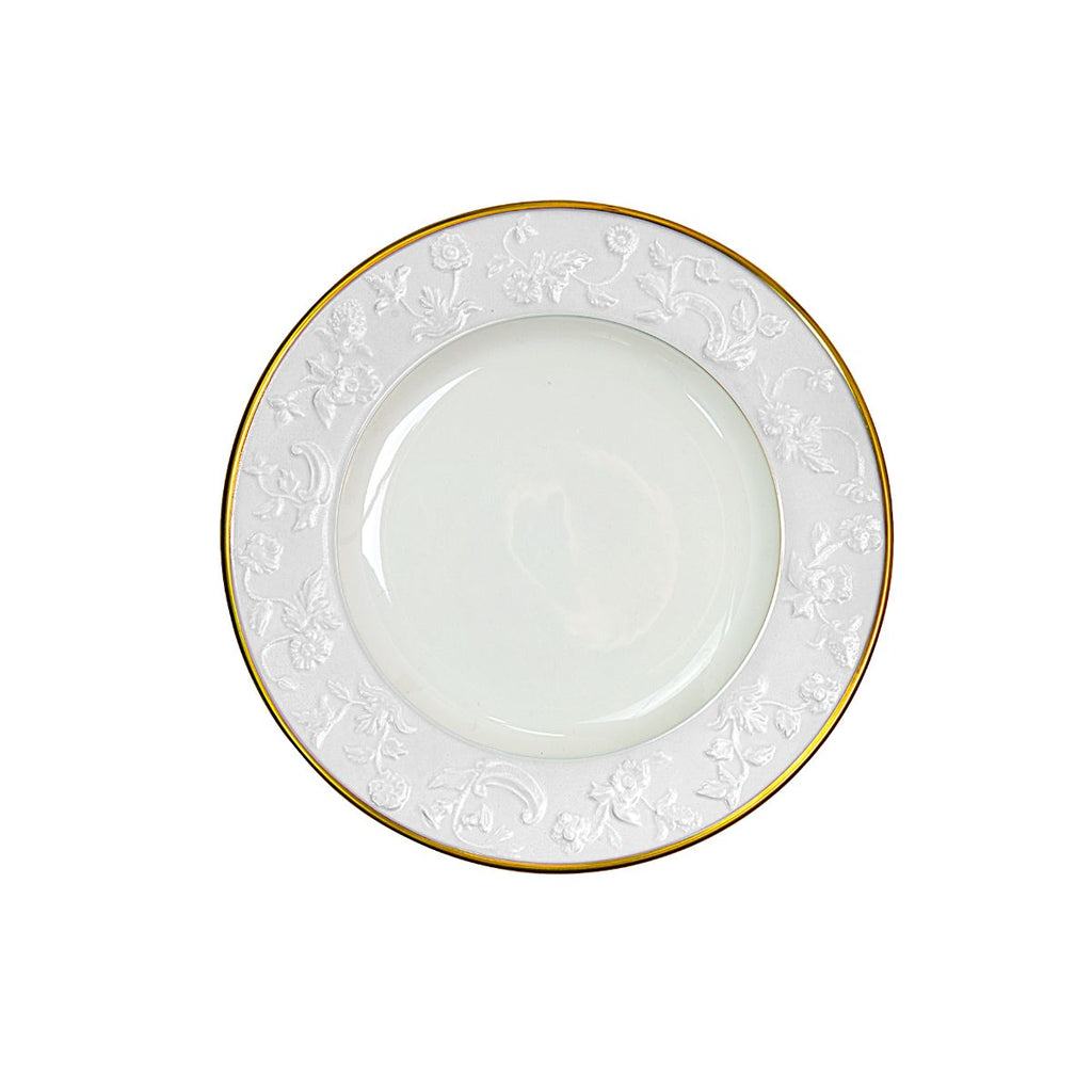 Taormina White & Gold Dessert Plate