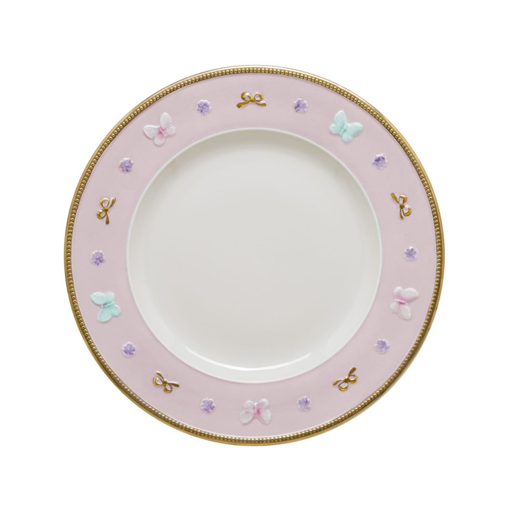 Butterfly Pastel Pink Dinner Plate