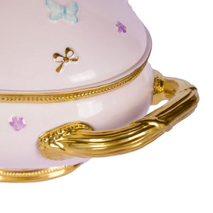Butterfly Pastel Pink Soup Tureen