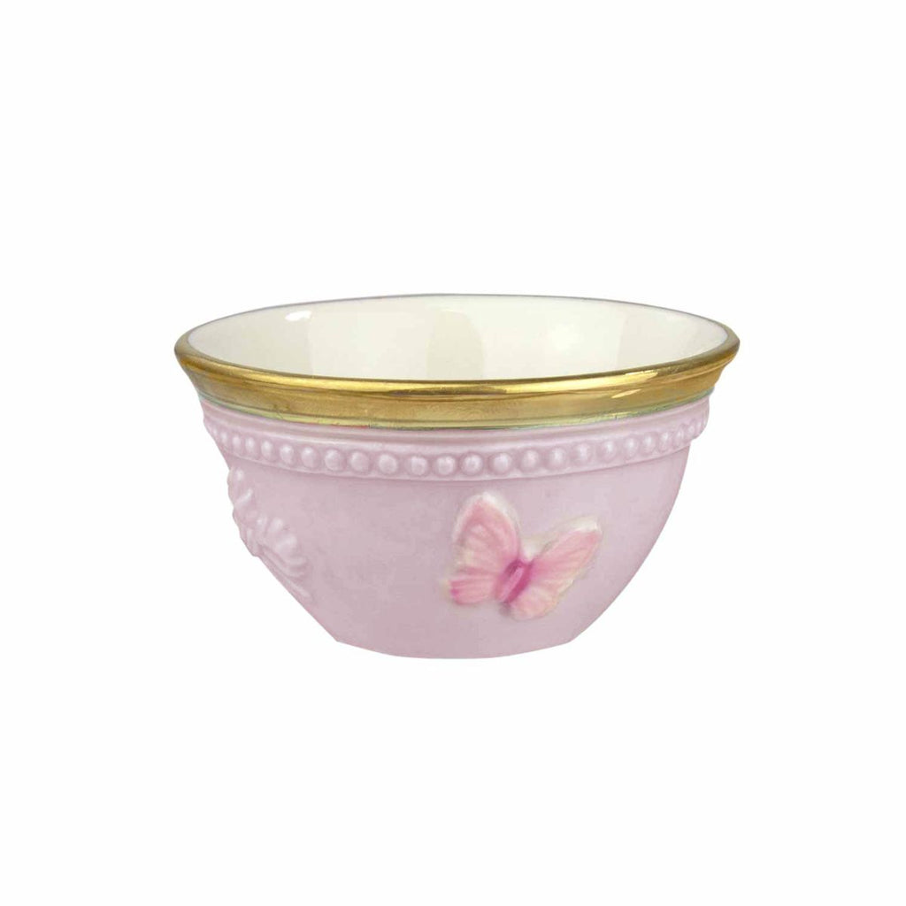 Butterfly Pastel Pink Kung Fu Tea Cup