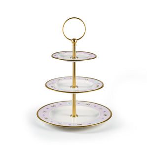 Butterfly Pastel Pink 3 Tier Cake Stand