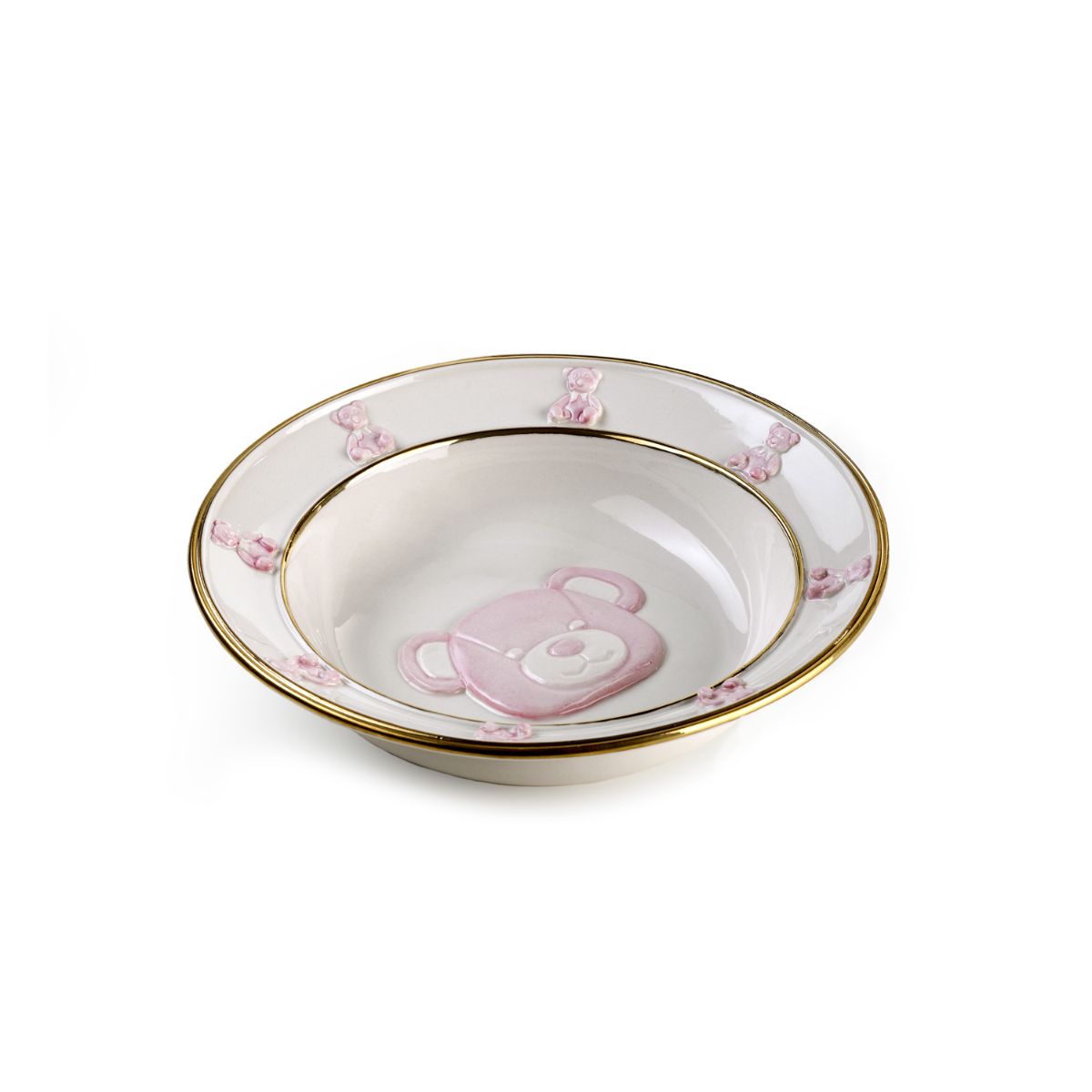 Teddy plate - Pink