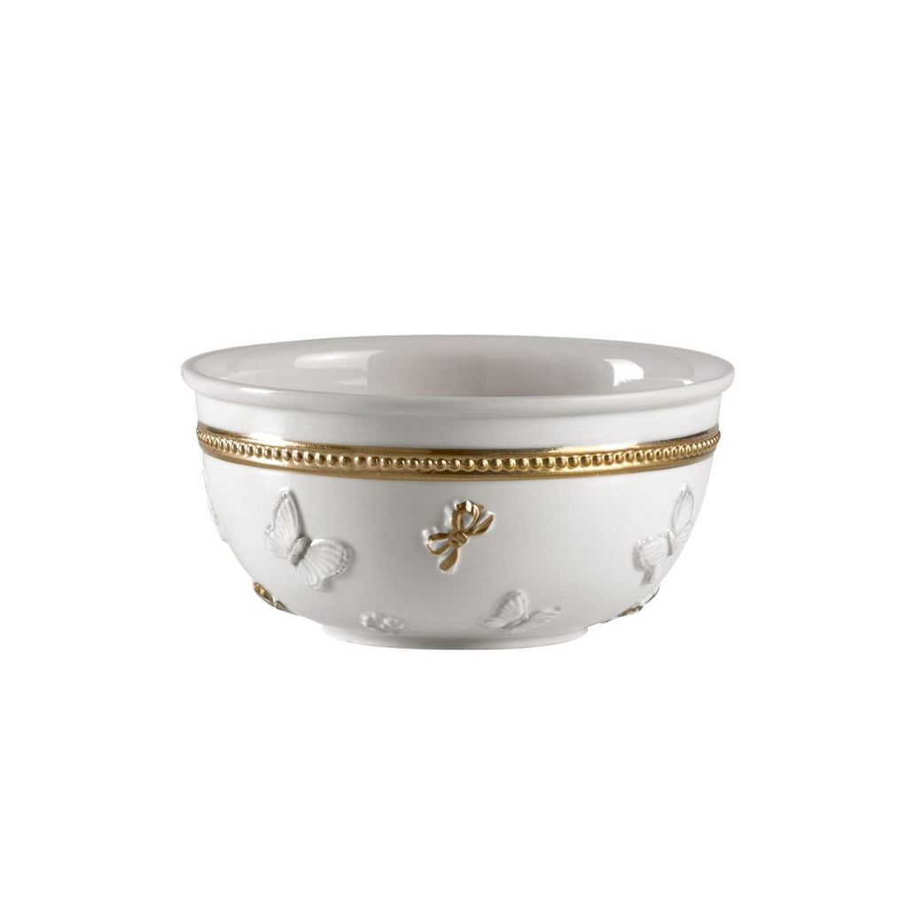 Butterfly White & Gold Bowl