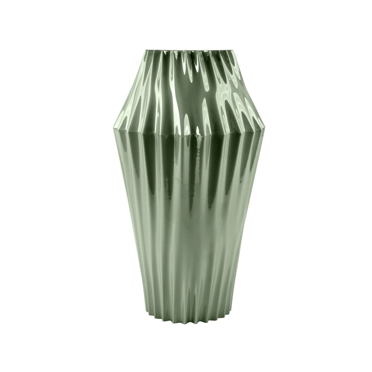 Vertigo Medium Vase - Pearly Green 