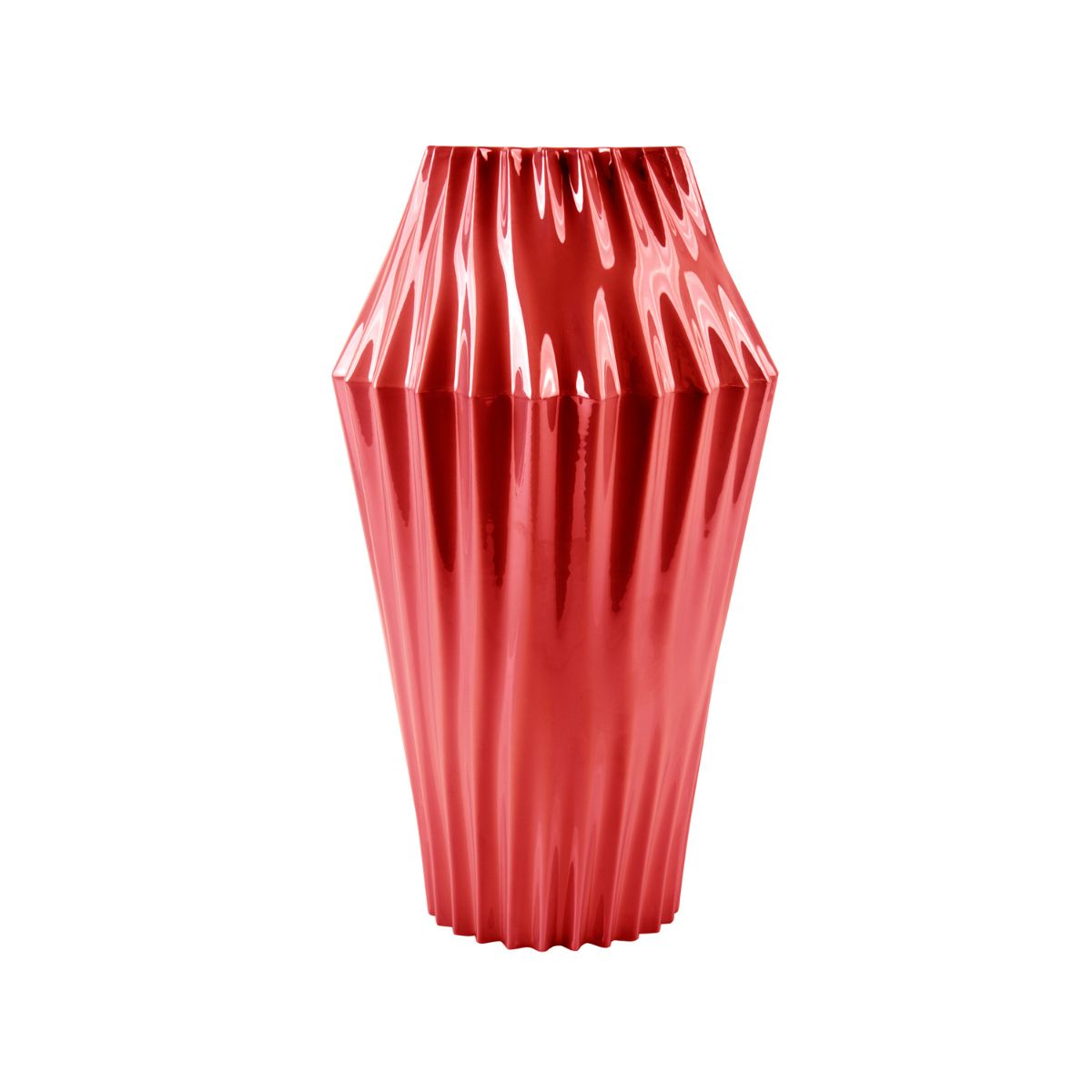 Vertigo Medium Vase - Pearly Red