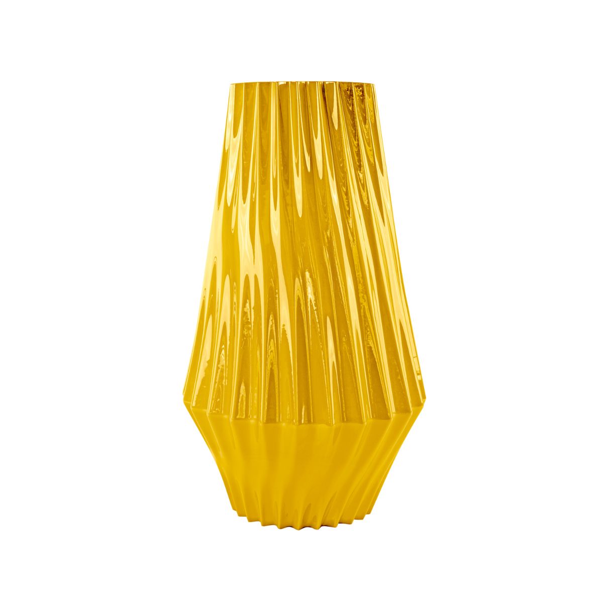 Vertigo Large Vase - Yellow