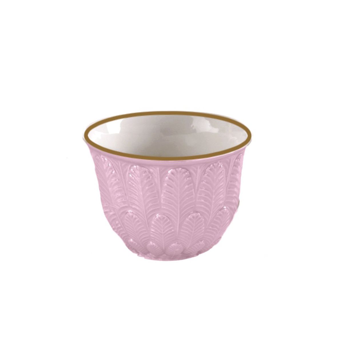 Peacock Lilac &amp; Gold Arabic Coffee Cup 
