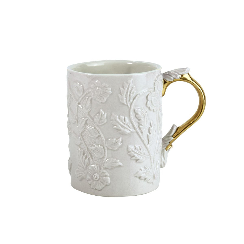 Taormina White & Gold Mug