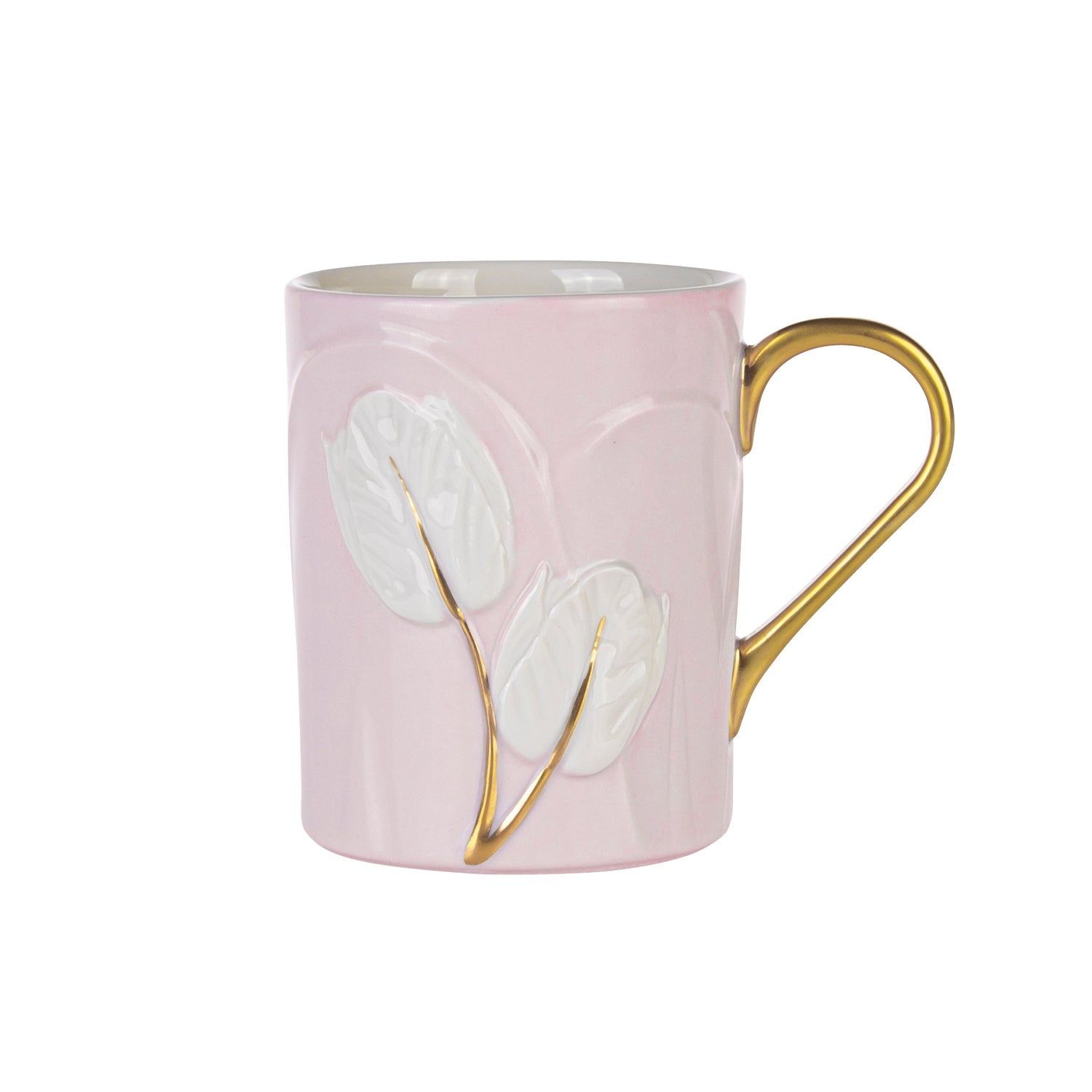 Tulip Mug - Pink & White