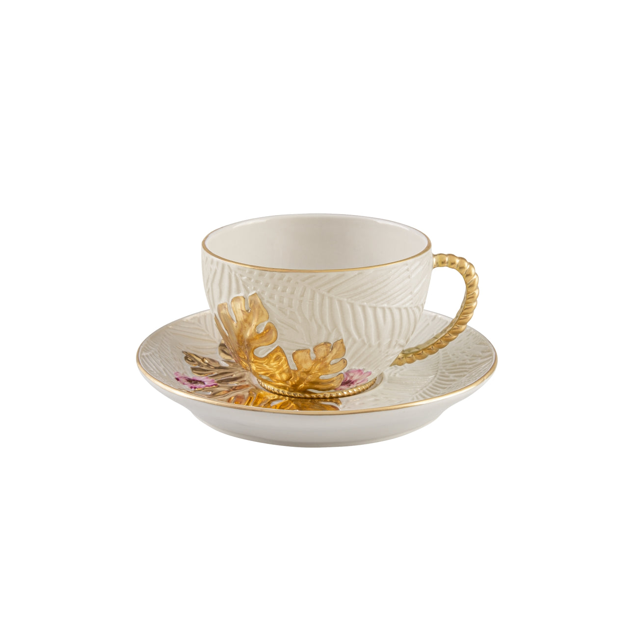 Acapulco Coffee Cup &amp; Saucer - White 