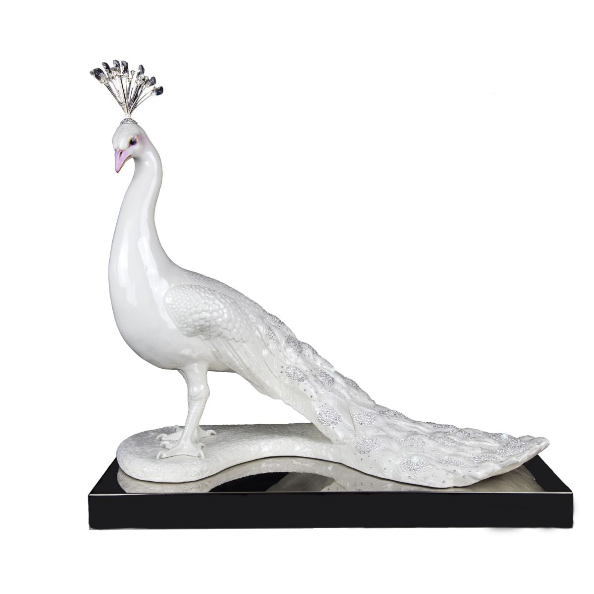 Royal Peacock with Swarovski® - Limited Edition 88 Pcs - White