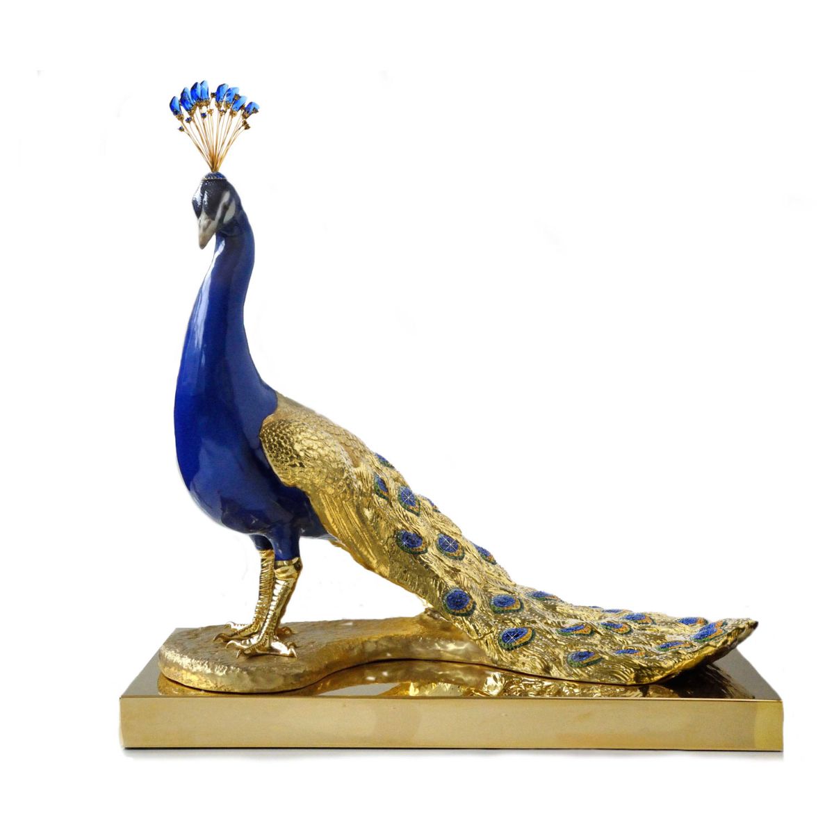 Royal Peacock with Swarovski® - Limited Edition 88 Pcs - Sapphire