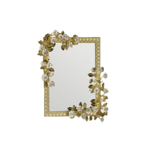 Marie Antoinette Medium Mirror - Gold & White