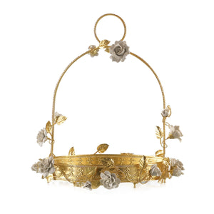 Marie-Antoinette White & Gold Royal Basket