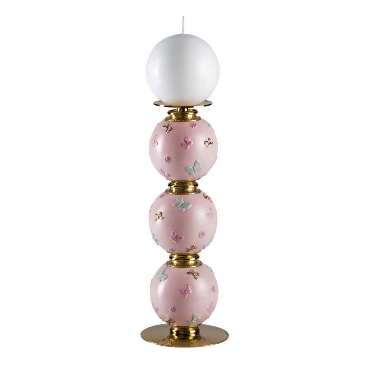 Butterfly Large Candle Holder - Pink