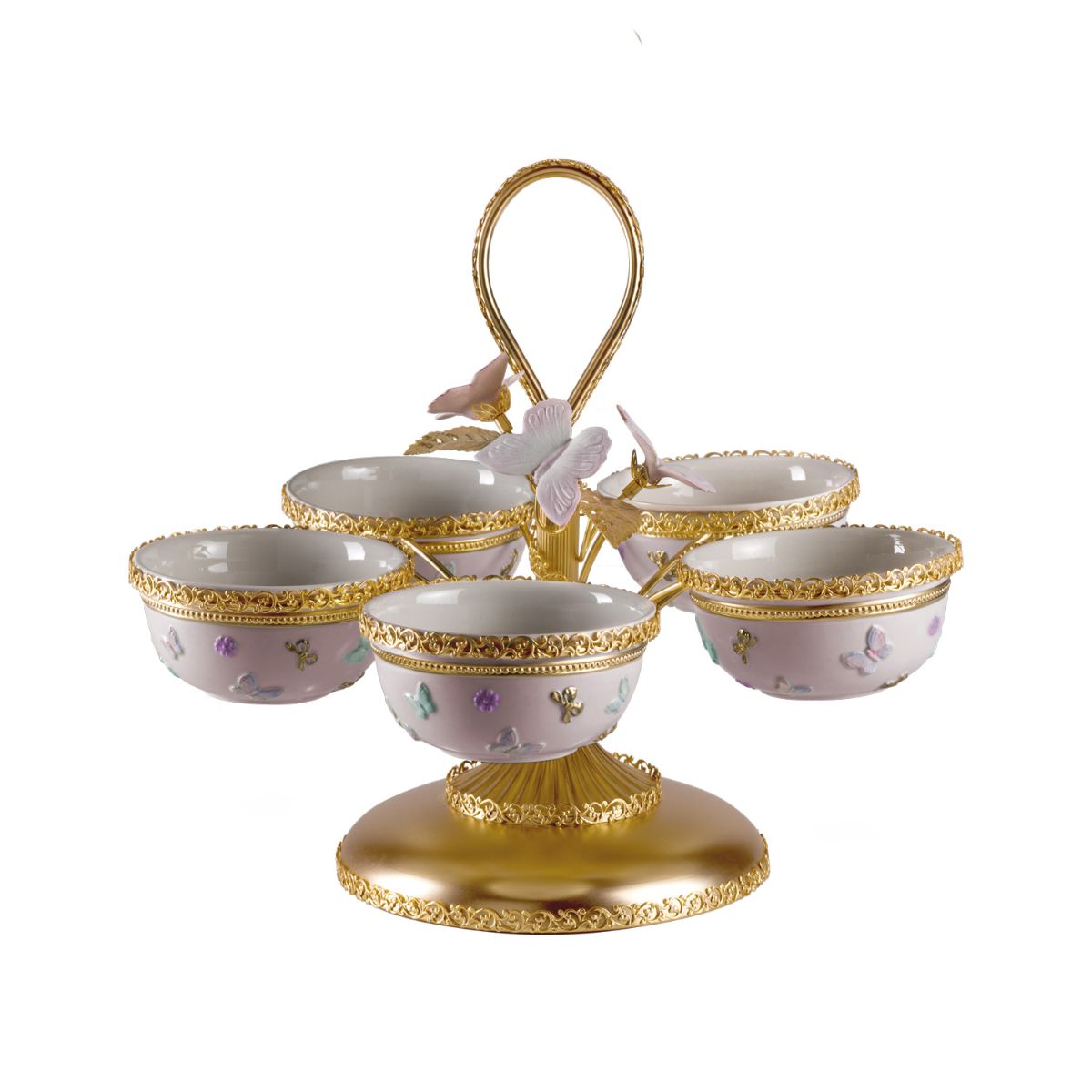 Butterfly Pastel Pink Small Pistachios Holder 