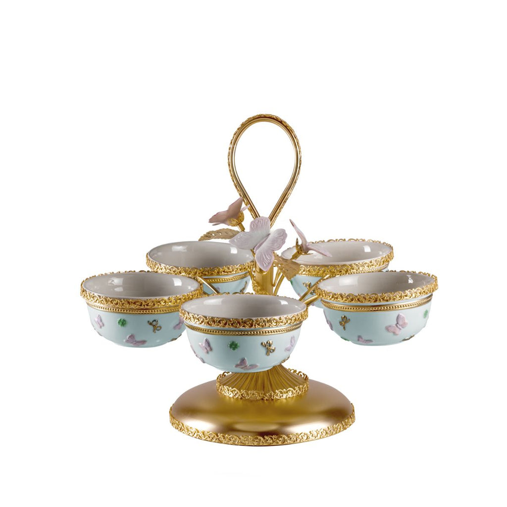Butterfly Aquamarine Small Pistachios Holder