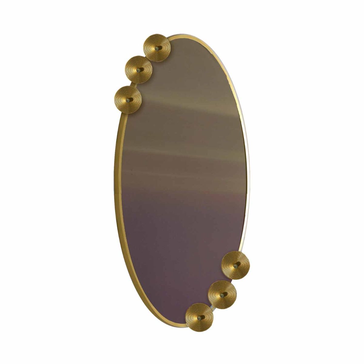 Dandelion Oval Mirror 57 X 110 Cm - Gold 