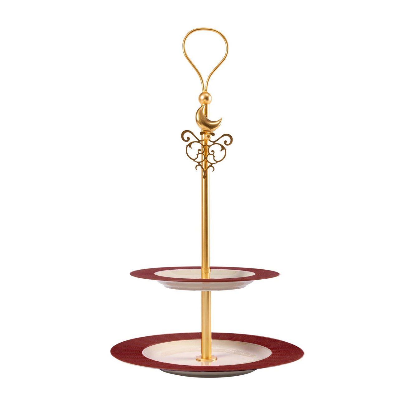 EXTRAVAGANZA - 2 Tier Cake Stand - Pearly Red 