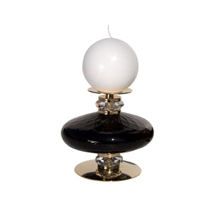 Diva Audrey Small Candle Holder - Black