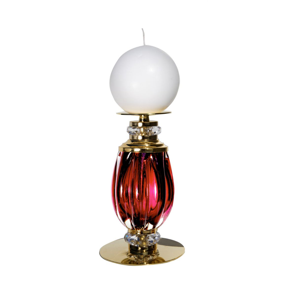 Diva Ava Small Candle Holder - Red