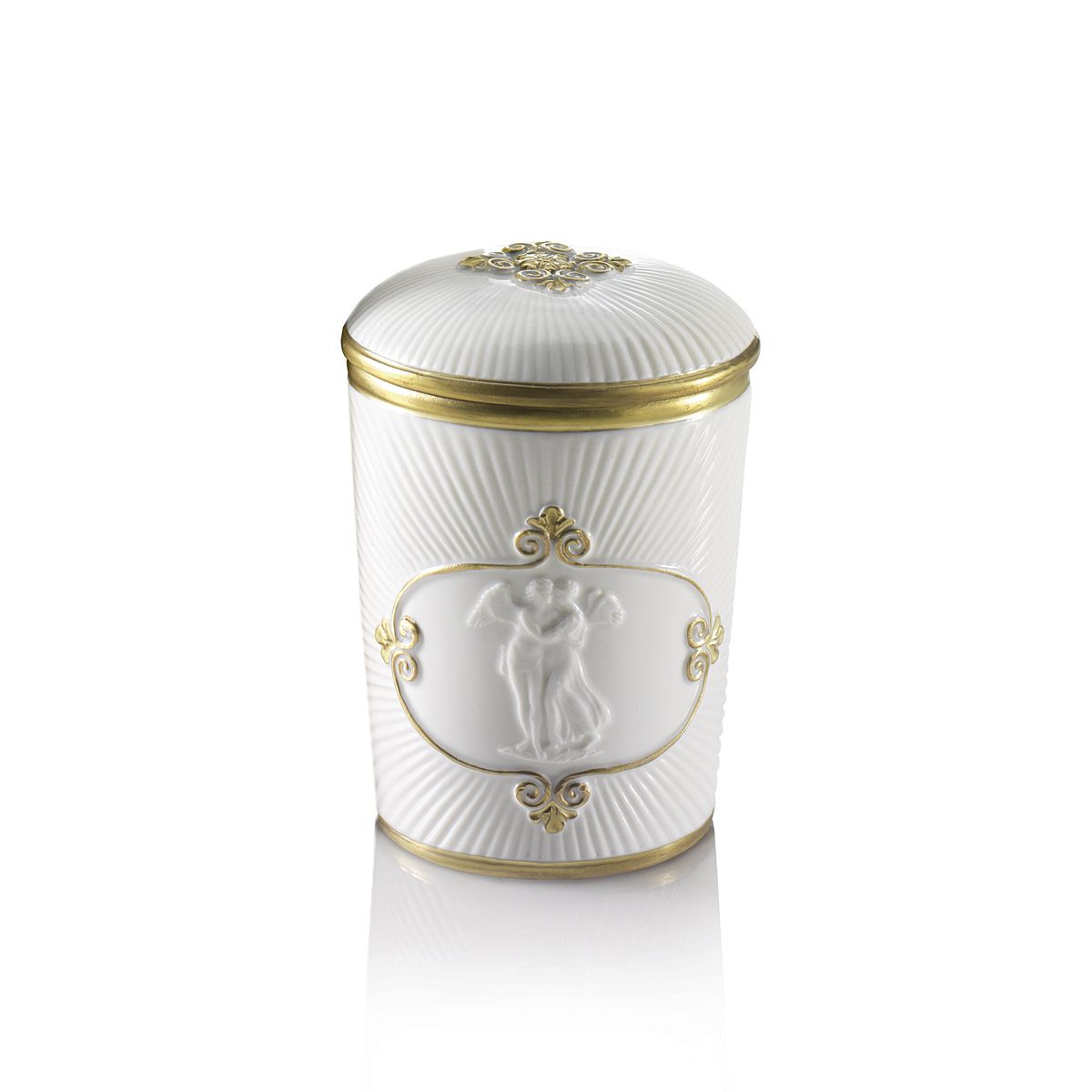 Amalfi Scented Candle - White & Gold