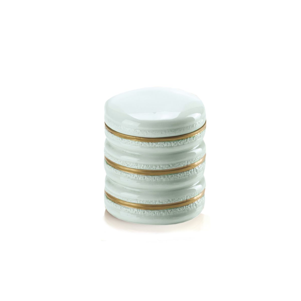 Chantilly Macaron Scented Candle - Aquamarine & Gold