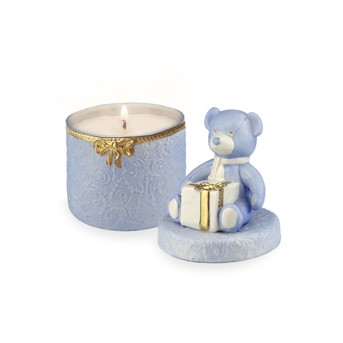 Baby Teddy Scented Candle - Blue