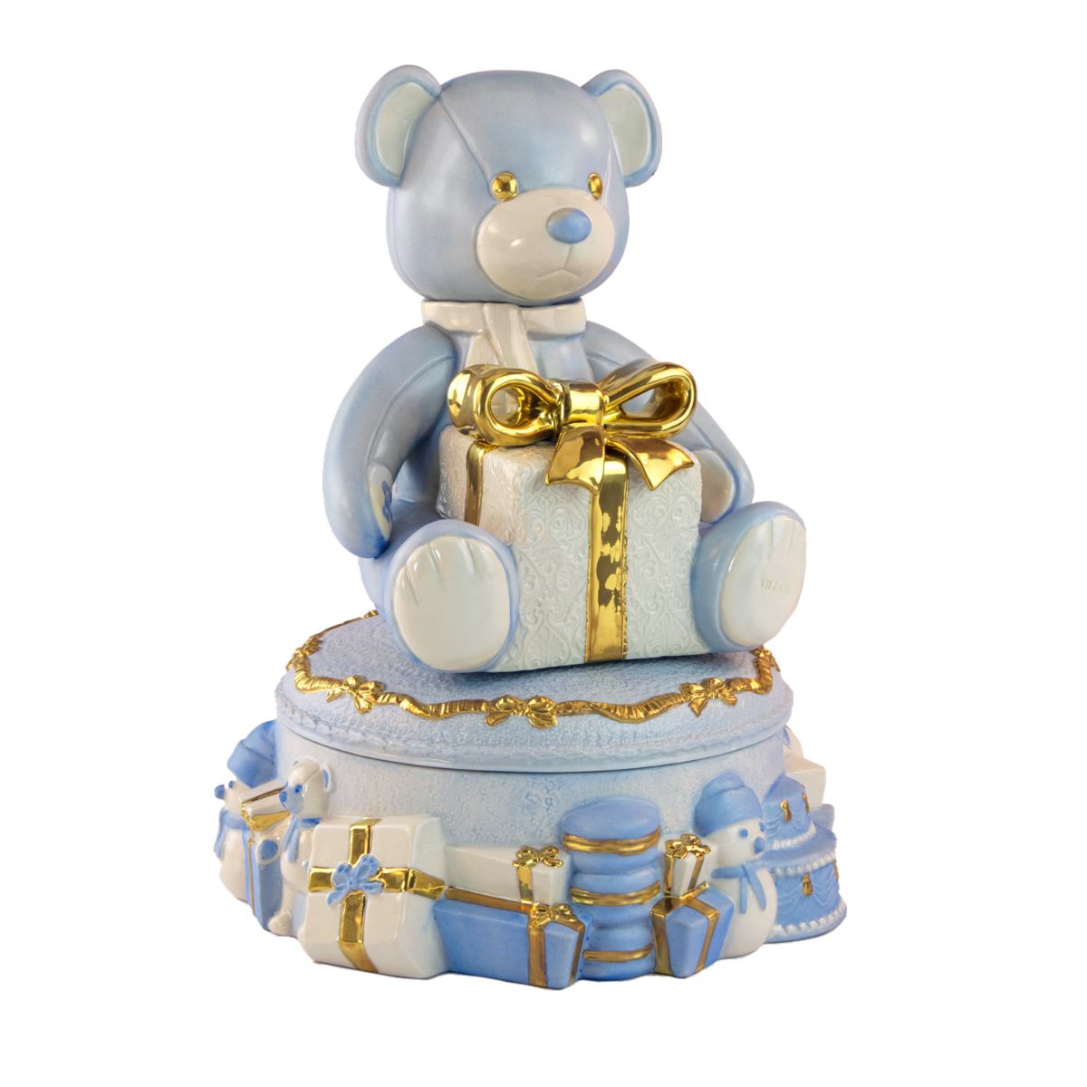 Teddy Scented Candle - Chantilly Fragrance - Blue