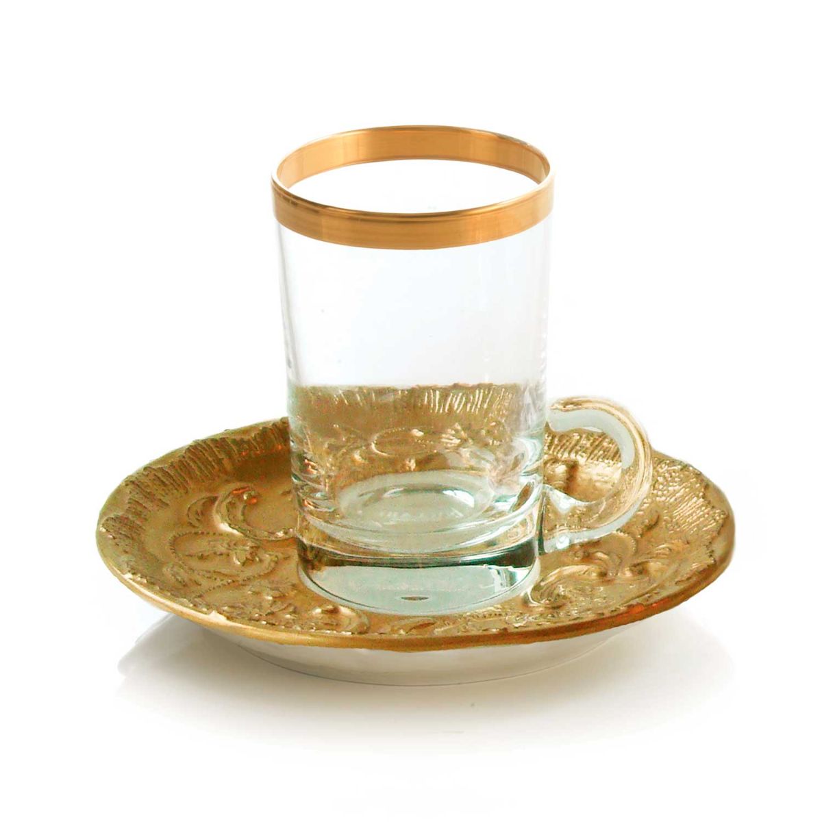 Taormina Gold Green Tea Cup &amp; Saucer 