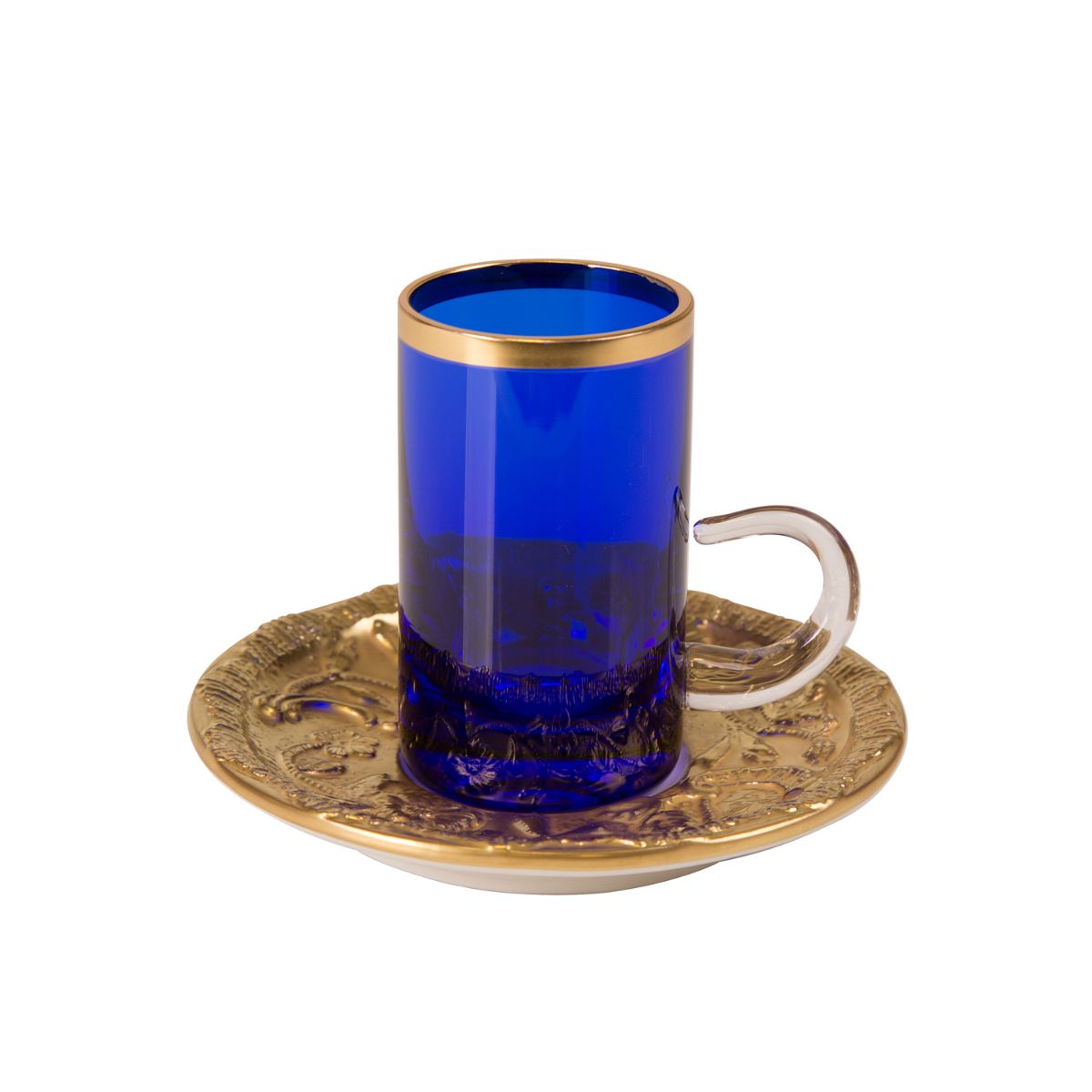 Ramz by Villari Sapphire Arabic Tea Cup & Saucer