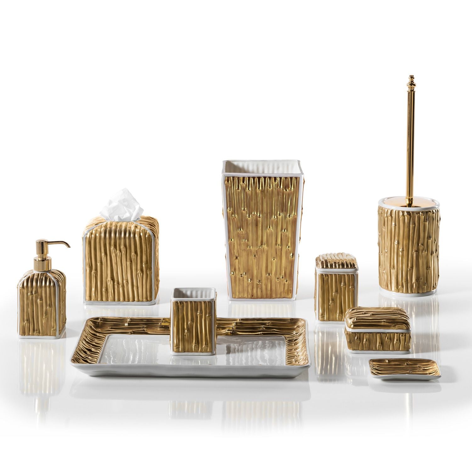 Bamboo Gold Bathroom Set