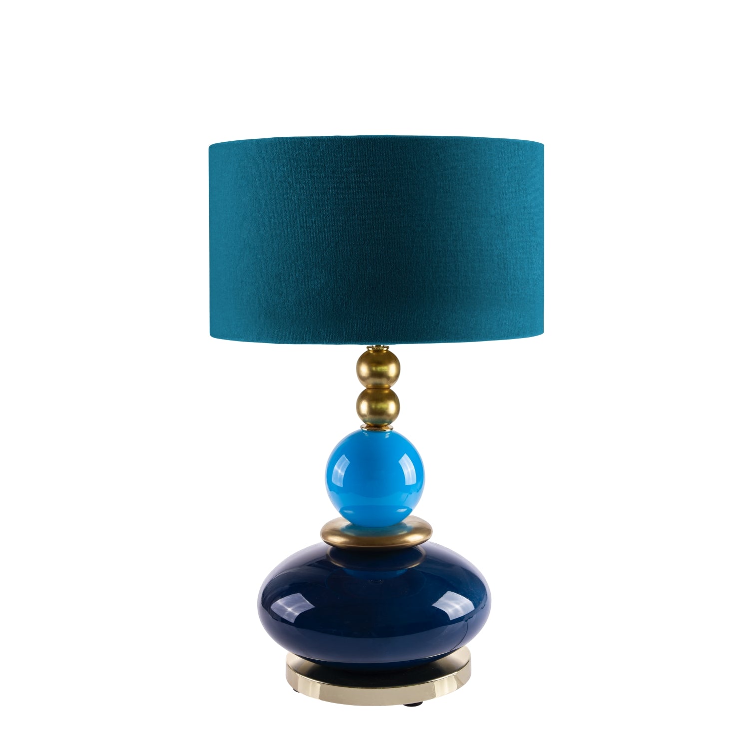 Violette Small Table Lamp - Blue & Gold
