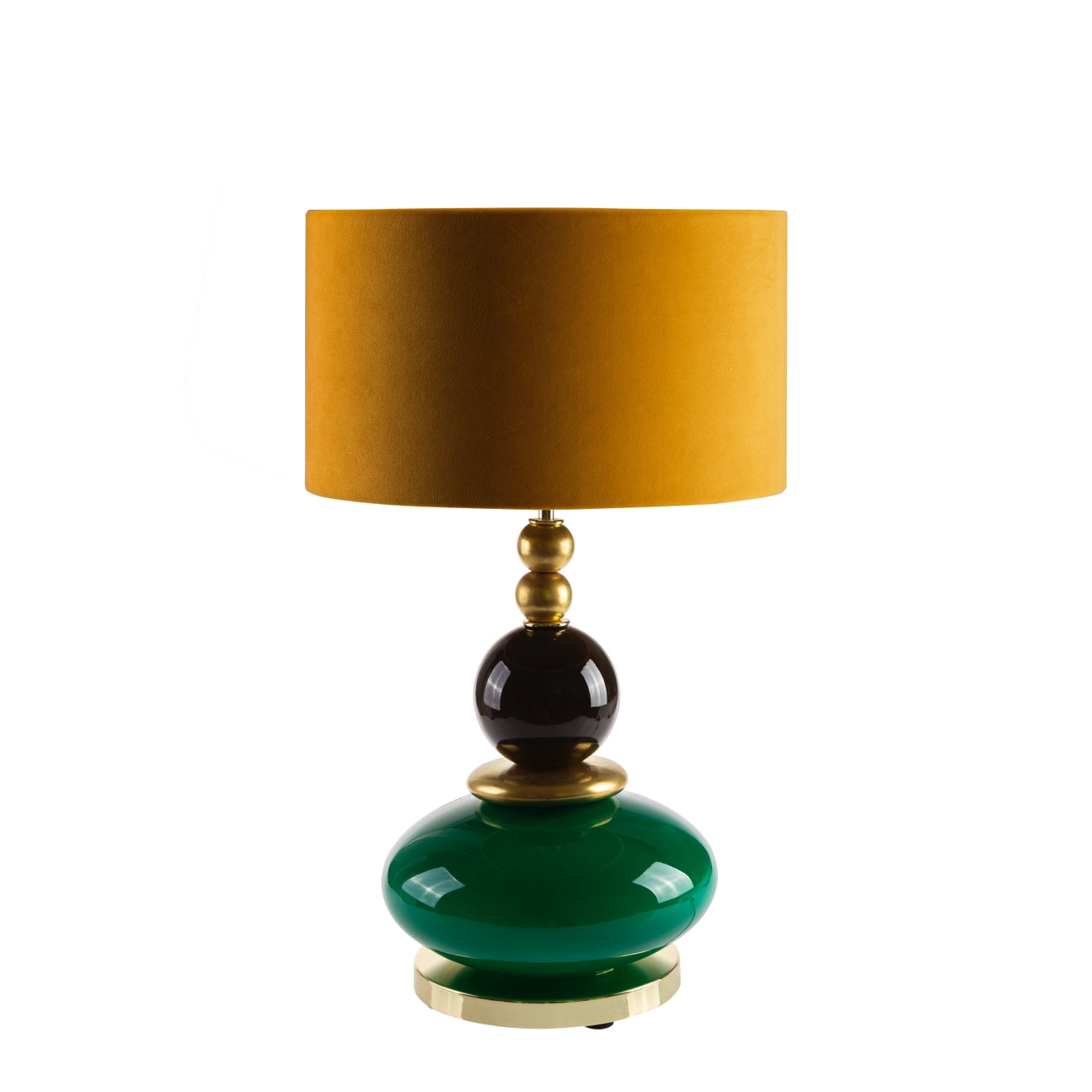 Violette Small Table Lamp - Green &amp; Gold 