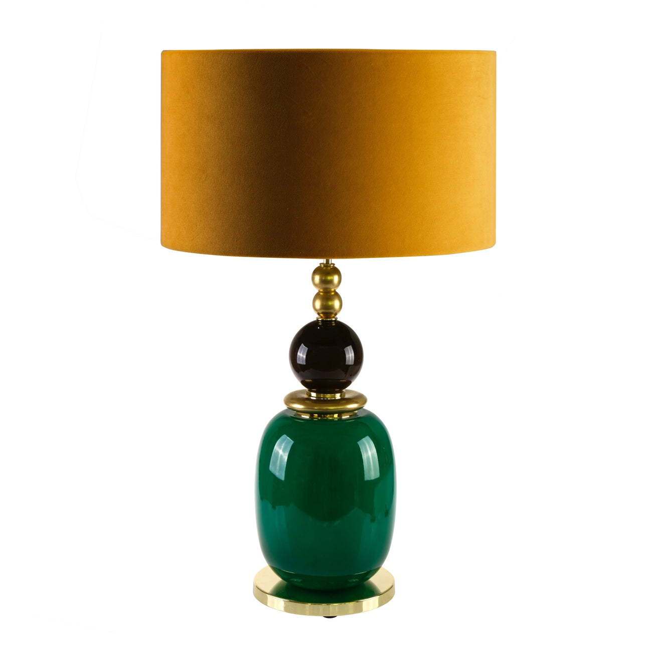 Violette Table Lamp - Green &amp; Gold 