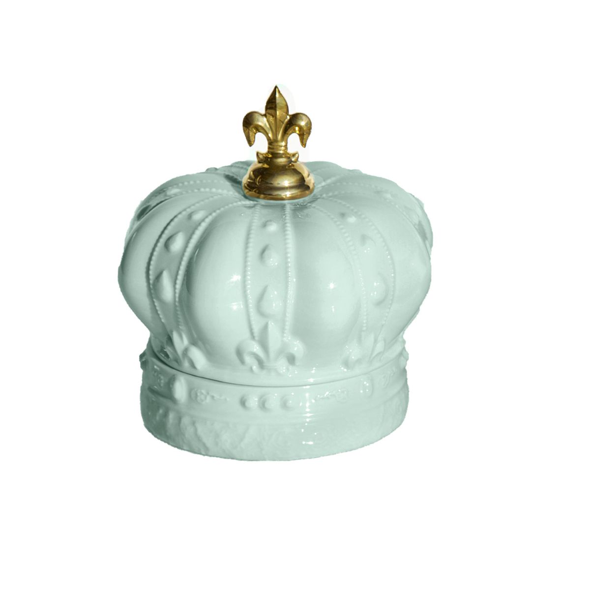 Crown Trinket Box - Aquamarine
