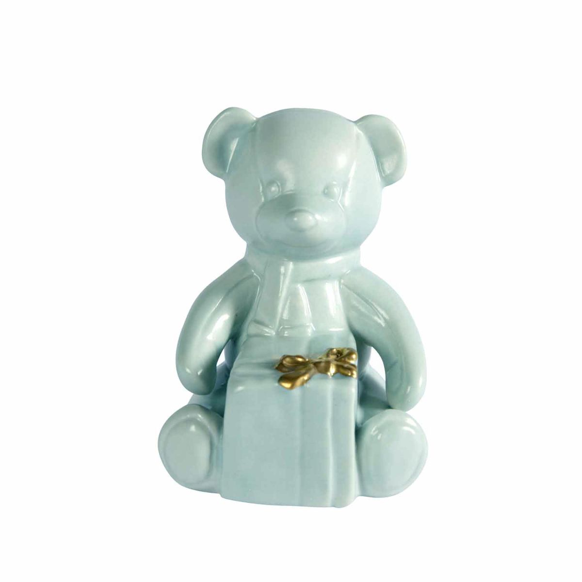 Small Teddy - Aquamarine & Gold