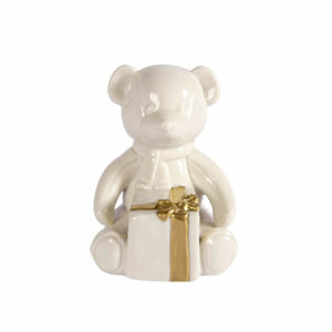 Small Teddy - White & Gold
