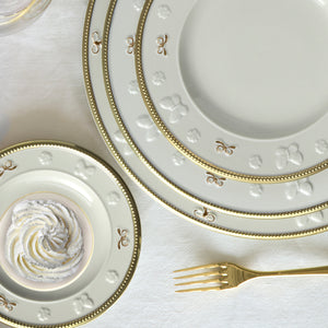 Butterfly Dining Set - White & Gold